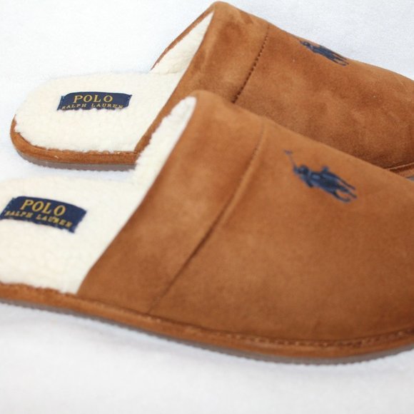 NIB POLO RALPH LAUREN MEN'S CLOG SLIDE SLIPPERS - Picture 3 of 5